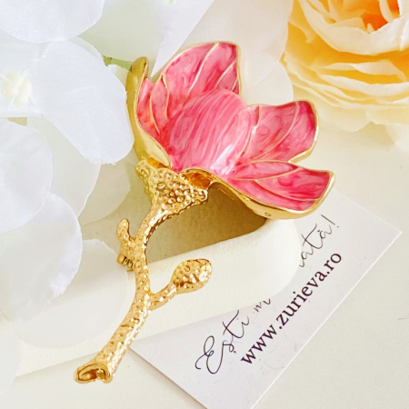 Brosa Magnolie Roz, Brose Dama, Brose Elegante [5]