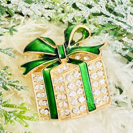 Brosa Cadou Craciun Verde, Brosa Statement, Brose Femei [4]