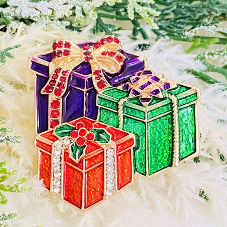 BROSE - Brosa Cadouri Colorate Craciun, Brosa Statement, Brose Femei