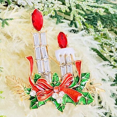 Brosa Lumanari Craciun, Brosa Statement, Brose Femei [1]