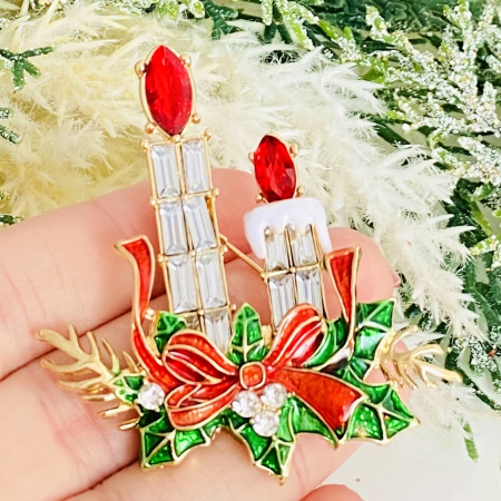 Brosa Lumanari Craciun, Brosa Statement, Brose Femei [2]