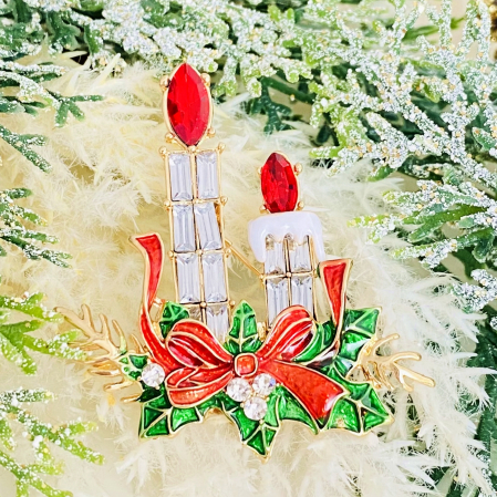 Brosa Lumanari Craciun, Brosa Statement, Brose Femei [8]