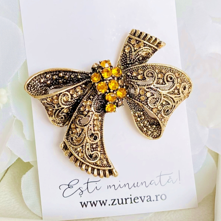 Brosa Funda Eleganta Aurie, Brosa Dama Femei [2]