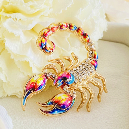 Brosa Scorpion Colorat, Brose Dama, Brose Mari Elegante [1]