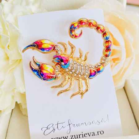Brosa Scorpion Colorat, Brose Dama, Brose Mari Elegante [2]