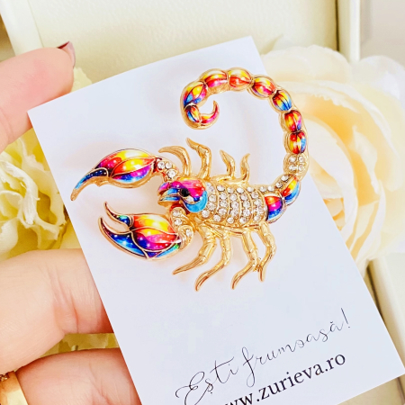 Brosa Scorpion Colorat, Brose Dama, Brose Mari Elegante [3]