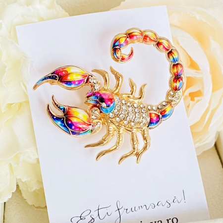 Brosa Scorpion Colorat, Brose Dama, Brose Mari Elegante [6]