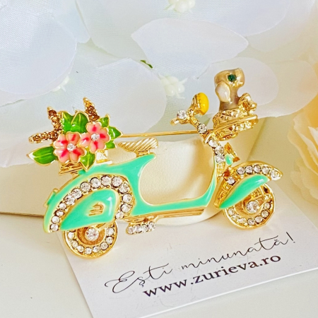 Brosa Catelus pe Scuter, Brose Dama, Brose Elegante [3]