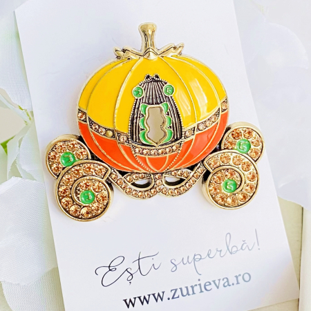 Brosa Trasura Dovleac Cenusareasa, Brosa Statement Dama Femei [8]