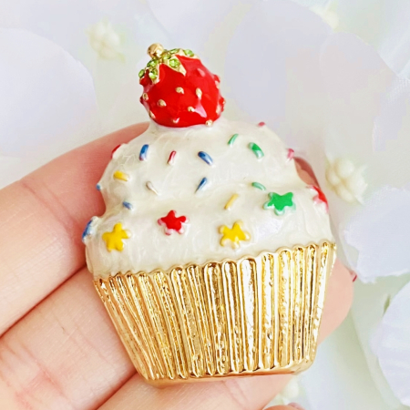 Brosa Briosa Capsuni, Brosa Statement Dama Femei [1]