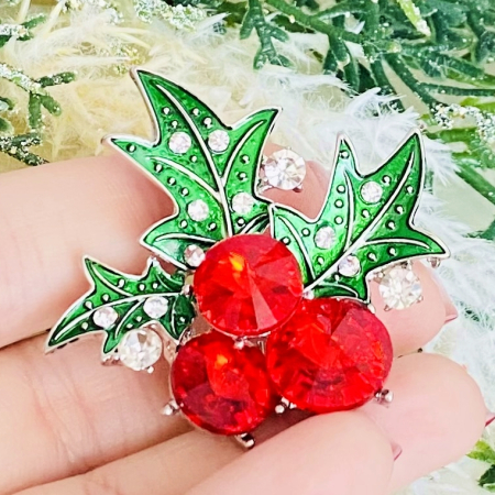 Brosa Craciunita Argintie, Brose Craciun, Brosa Statement, Brose Femei [9]