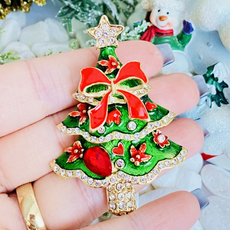 Brosa Brad Craciun Funda, Brose Craciun, Brosa Statement, Brose Femei [4]