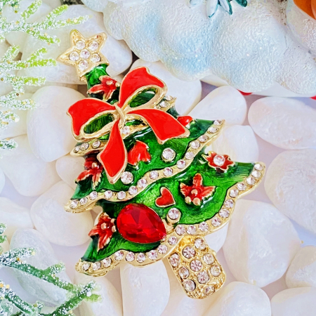 Brosa Brad Craciun Funda, Brose Craciun, Brosa Statement, Brose Femei [7]