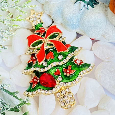 Brosa Brad Craciun Funda, Brose Craciun, Brosa Statement, Brose Femei [5]