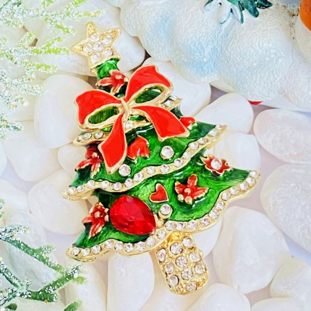 CRACIUN - Brosa Brad Craciun Funda, Brose Craciun, Brosa Statement, Brose Femei