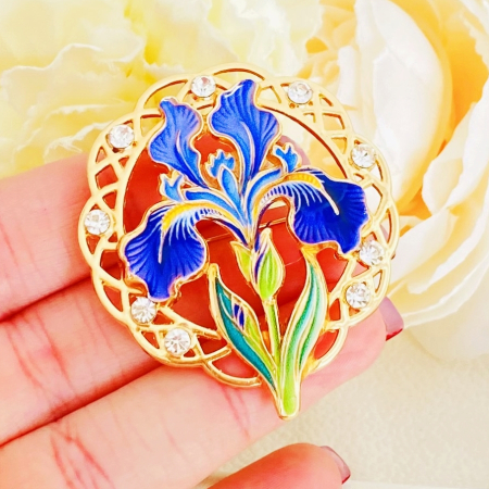 Brosa Floare Iris, Brose Dama, Brose Flori [1]
