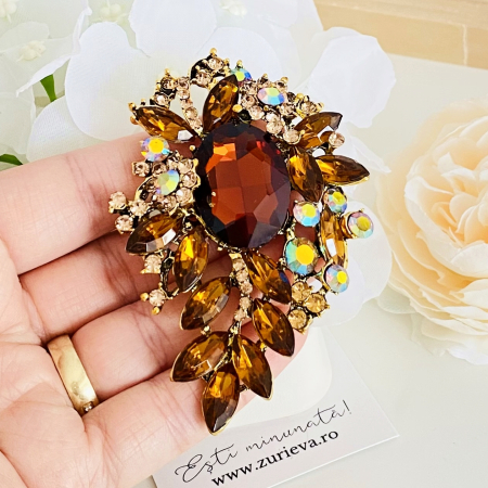 Brosa Cristale Maro XL, Brose Dama, Brose Elegante [1]