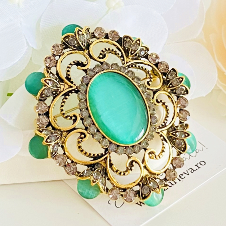 Brosa Eleganta Verde, Brose Dama, Brose Elegante [1]