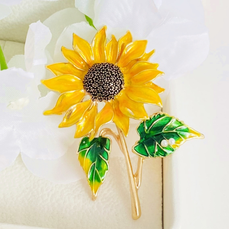 Brosa Floarea Soarelui, Brosa Dama Femei [2]