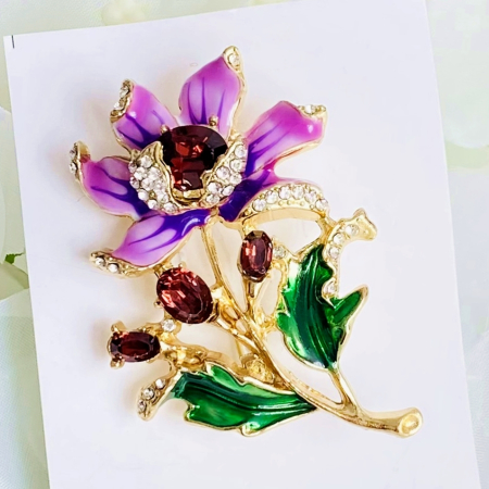 BROSE - Brosa Floare Mov, Brosa Dama Femei