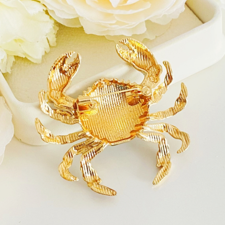 Brosa Crab Alb Albastru, Brose Dama, Brose Mari Elegante [7]