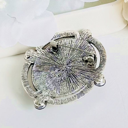 Brosa Blue Vintage, Brosa Dama Femei, Brose Statement [5]
