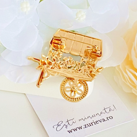 Brosa Casuta cu Flori, Brose Dama, Brose Elegante [5]