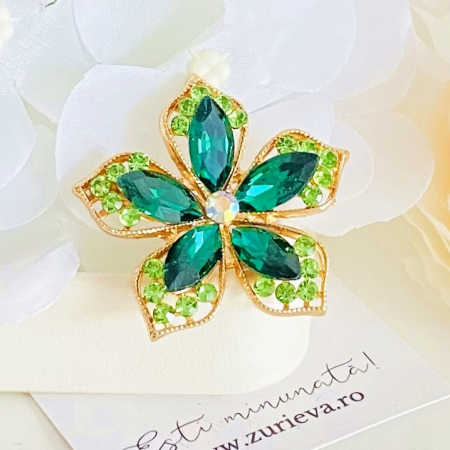 Brosa Floare Verde, Brose Dama, Brose Elegante [2]