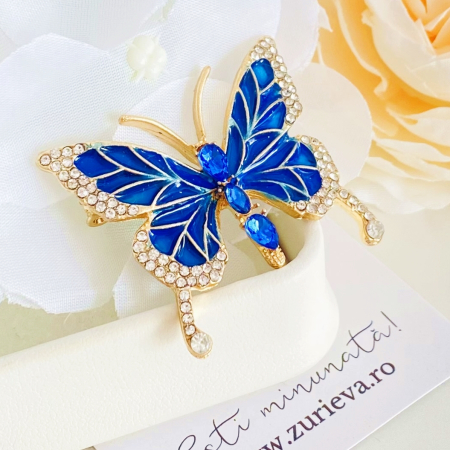 Brosa Fluturas Albastru, Brose Dama, Brose Elegante [5]
