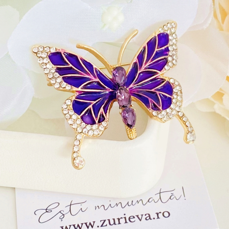 Brosa Fluturas Mov, Brose Dama, Brose Elegante [1]