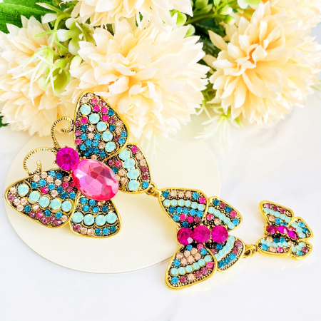 BROSE - Brosa Fluture Multicolor, Brose Dama, Brose Elegante