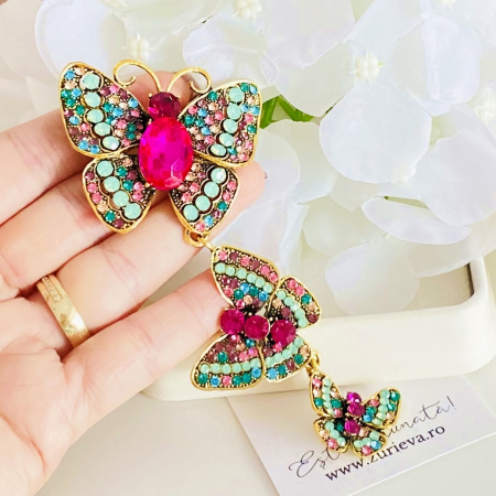 Brosa Fluture Multicolor, Brose Dama, Brose Elegante [3]