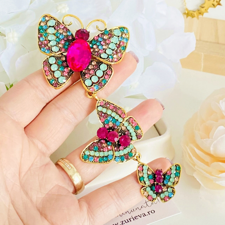 Brosa Fluture Multicolor, Brose Dama, Brose Elegante [6]