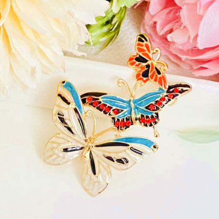 BROSE - Brosa Fluturi Multicolori, Brosa Dama Femei