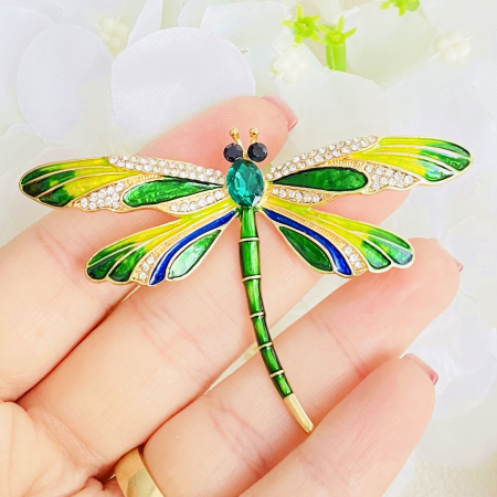 Brosa Libelula Verde, Brosa Dama Femei [1]