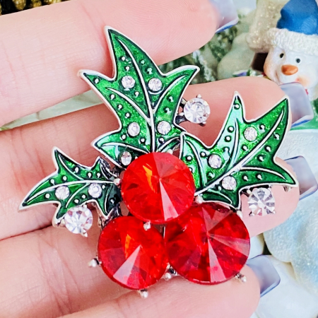 Brosa Craciunita Argintie, Brose Craciun, Brosa Statement, Brose Femei [2]