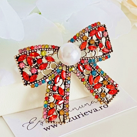 Brosa Funda Cristale Colorate, Brose Dama, Brose Elegante [4]