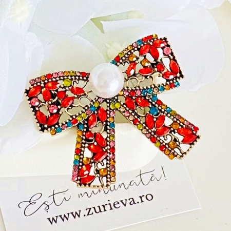 Brosa Funda Cristale Colorate, Brose Dama, Brose Elegante [2]