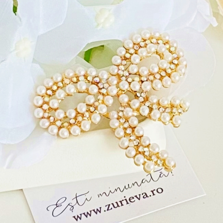 Brosa Funda Perle Albe, Brose Dama, Brose Elegante [3]