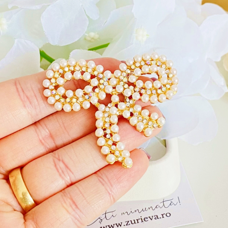 Brosa Funda Perle Albe, Brose Dama, Brose Elegante [1]