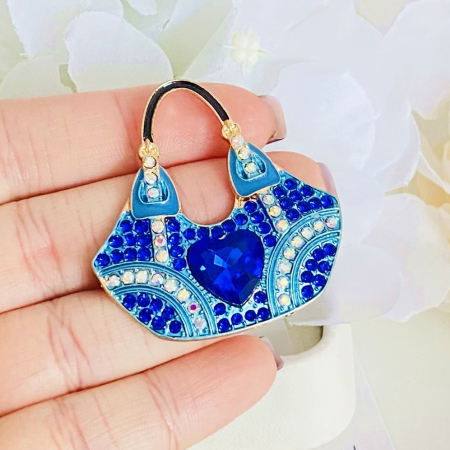 Brosa Geanta Albastra, Brose Dama, Brose Elegante [1]