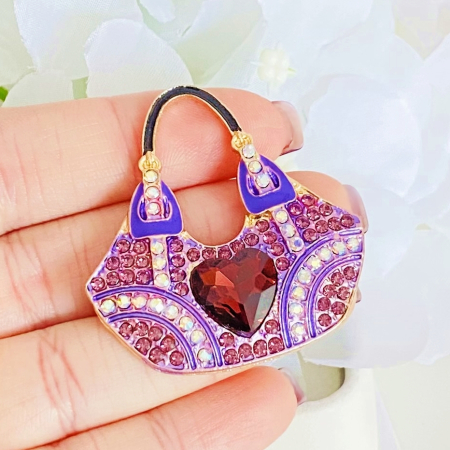 Brosa Geanta Mov, Brose Dama, Brose Elegante [1]