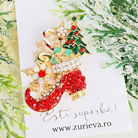 Brosa Ghetuta Craciun, Brosa Statement, Brose Femei [5]