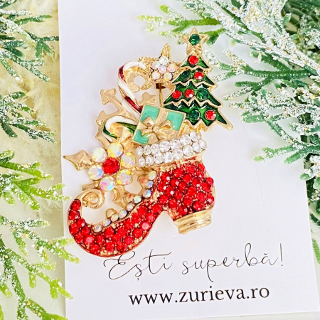 Brosa Ghetuta Craciun, Brosa Statement, Brose Femei [3]