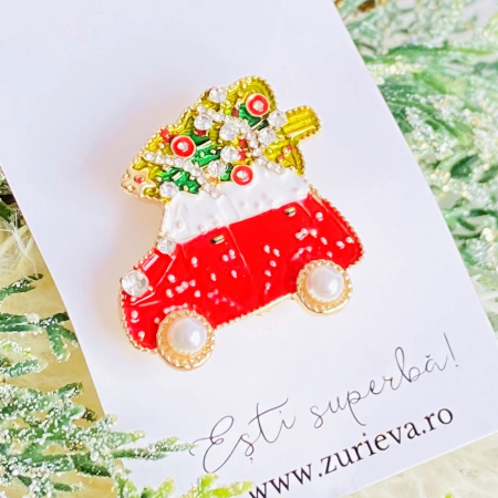 Brosa Masinuta Craciun, Brosa Statement, Brose Femei [6]