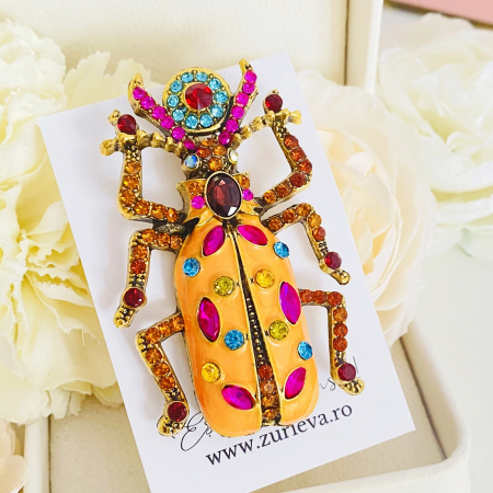 Brosa Scarabeu Cristale, Brose Dama, Brose Mari Elegante [3]