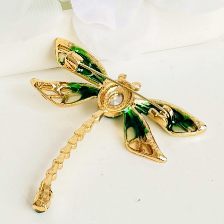 Brosa Libelula Verde, Brosa Statement, Brose Femei [4]