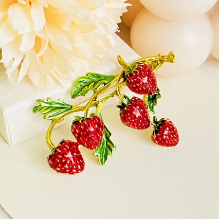 Brosa Capsuni, Brosa Dama Femei [5]