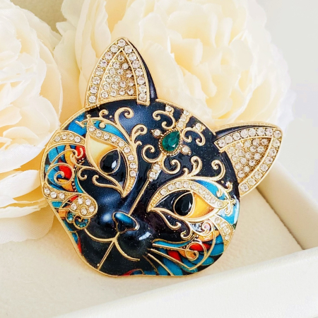 Brosa Pisica Neagra Mare, Brose Dama, Brose Mari Animale [2]