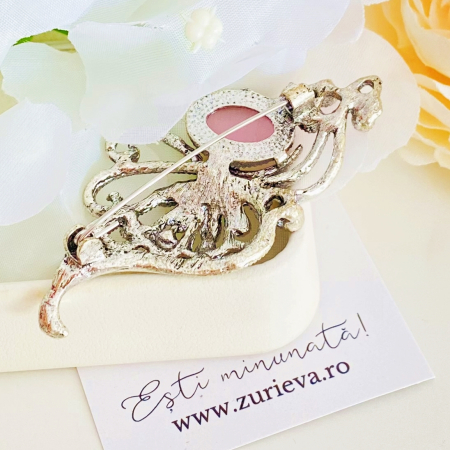 Brosa Argintie - Roz, Brose Dama, Brose Elegante [3]